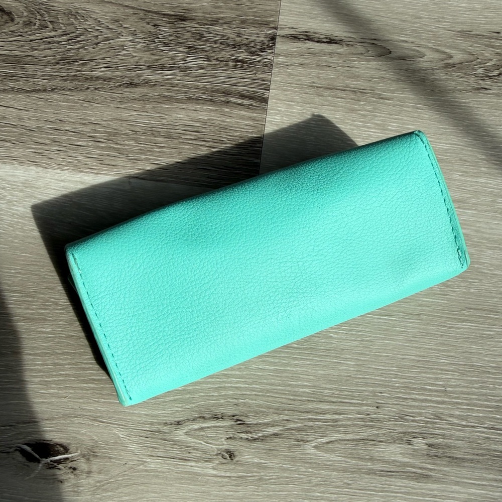 Tiffany & Co. Glasses Case and Wipe Cloth, Aqua Blue - Picture 8 of 17
